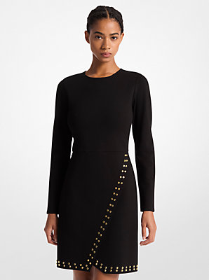 Astor Stud Stretch Knit Long-Sleeve Dress - Exclusive Deal on Stylish Comfort