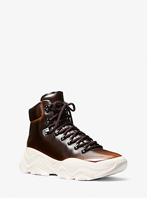 Atlas Burnished Leather Lace-Up Boot - Unbeatable Bargain on Quality Leather