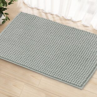 Azriah Luxury Chenille Super Soft Absorbent Microfiber Rectangle Non-Slip Bath Rug - Flash Sale on Soft & Absorbent Bath Rugs.