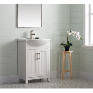 Boesch 24'' Single Bathroom Vanity with Ceramic Top - Unbeatable Bargain on Bathroom Essentials