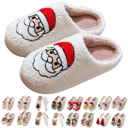 Christmas Reindeer Slippers - Exclusive Deal on Cozy Holiday Footwear Under Full Christmas spirit.