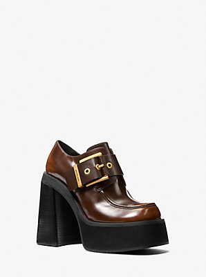 Colby Burnished Leather Platform Loafer - Unbeatable Bargain Luxury Comfort at Lowest Price Guaranteed