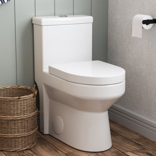 DeerValley Liberty Compact Toilets One-Piece Toilet - Best Clearance Deal on Space-Saving Round Toilet