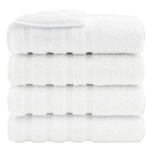 Edison Collection 100% Cotton 4 Piece Luxury Turkish Bath Towel Set - Best Clearance Deal