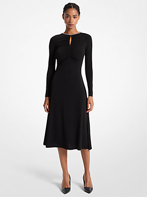 Embellished Matte Jersey Keyhole Dress - Exclusive Deal on Embellished Fashion