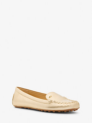 Eve Metallic Leather Moccasin - Unbeatable Bargain on Luxe Metallic Moccasins.