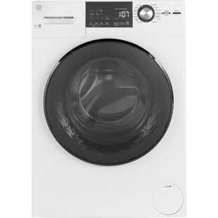 GE Appliances 2.4 cu. Ft. Energy Star High Efficiency Front Load Washer with Steam Wash in White - Best Clearance Deal