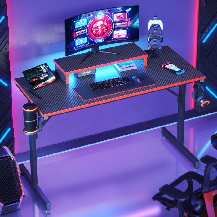 Gaming Desk with LED - Unbeatable Bargain on Fully Loaded LED Gaming Station