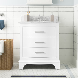 Goleta 30'' Single Bathroom Vanity with Marble Top - Unbeatable Bargain on Bathroom Vanity