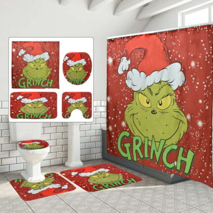 Grinch Shower Curtain - Flash Sale: Unbeatable Bargain - Lowest Price Guaranteed