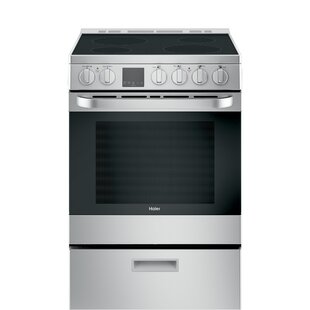 Haier 24 2.9 Cubic Feet Smart Electric Free Standing Range with 4 Burners - Unbeatable Bargain on Smart Kitchen Appliances
