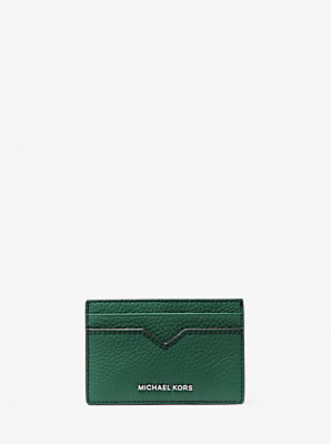 Hudson Pebbled Leather Card Case - Exclusive Deal on High-Quality Leather Card Holder