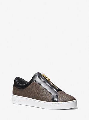 Keaton Signature Logo Zip-Up Sneaker - Flash Sale: Unbeatable Bargain on Signature Style