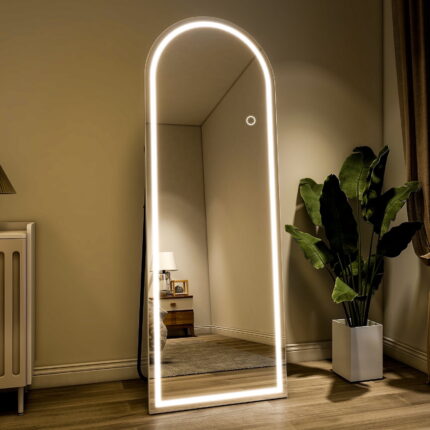 LED Arched Floor Mirror - Exclusive Luxury at Unbeatable Bargain