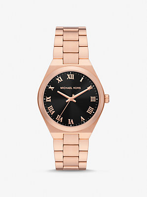 Lennox Rose Gold-Tone Watch - Best Clearance Deal on Rose Gold Luxury