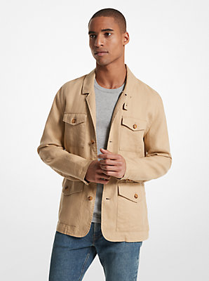 Linen Field Jacket - Flash Sale on Classic Linen Style.