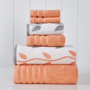 Modern Threads 6 Piece Set - Unbeatable Bargain on Organic Vines Towel Set