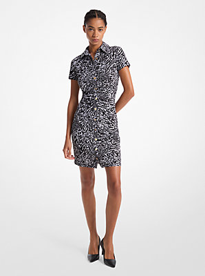 Ocelot Print Stretch Matte Jersey Dress - Exclusive Deal: Unbeatable Bargain on Limited Time Offer.