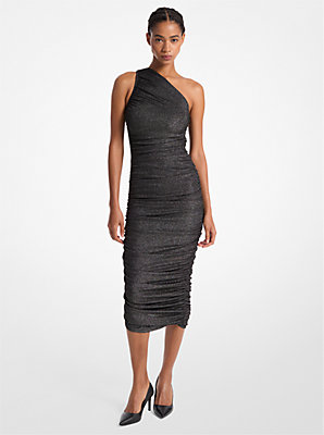 One-Shoulder Dress - Exclusive Deal on Metallic Nylon Blend Fashion.
