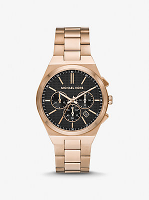 Oversized Lennox Beige Gold-Tone Watch - Unbeatable Bargain on Timeless Style