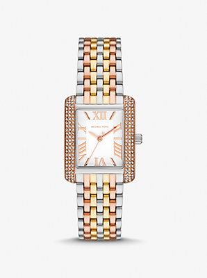 Petite Emery Pavé Tri-Tone Watch - Flash Sale on Luxurious Timepieces