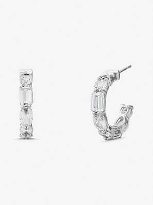 Precious Metal-Plated Sterling Silver Cubic Zirconia Earrings - Flash Sale on Luxury Earrings