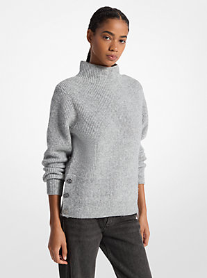 Ribbed Funnel Neck Sweater - Exclusive Deal on Soft & Cozy Winter Wear