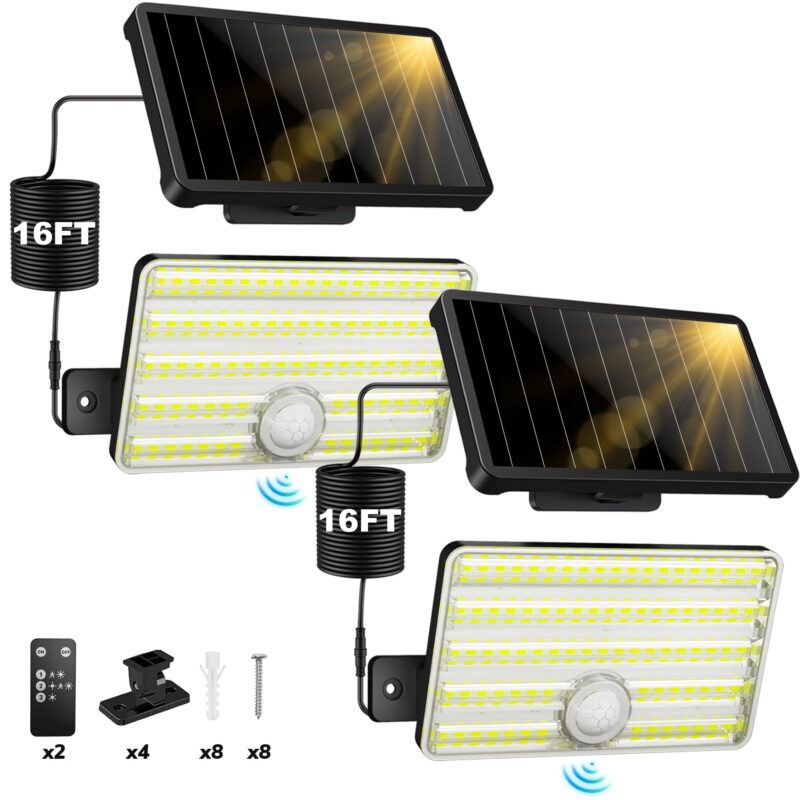 Solar Motion Sensor Lights - Exclusive Deal on Brightest Illumination