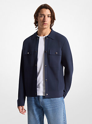 Viscose Blend Snap Jacket - Exclusive Deal